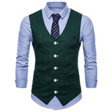 Xituodai Mens Slim Fit Single Breasted Suit Vest 2022 Brand New Formal Dress Business Wedding Vest Waistcoat Men Solid Color Gilet Homme