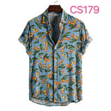 Xituodai Floral Hawaiian Aloha Shirt Men 2022 Summer Short Sleeve Quick Dry Beach Wear Casual Button Down Vacation Clothing Chemise Homme