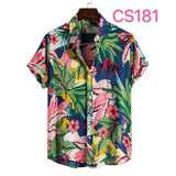 Xituodai Floral Hawaiian Aloha Shirt Men 2022 Summer Short Sleeve Quick Dry Beach Wear Casual Button Down Vacation Clothing Chemise Homme