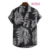 Xituodai Floral Hawaiian Aloha Shirt Men 2022 Summer Short Sleeve Quick Dry Beach Wear Casual Button Down Vacation Clothing Chemise Homme