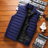 Xituodai Brand 2022 Winter Men Vest Parkas Cotton Casual Sleeveless Stand Thick Clothes Men Solid Color Vest Winter Jacket Men