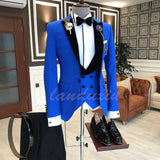 Xituodai 2022 Formal Business Men Suit 3 Pieces Male Jacket Custom Fashion Groom Wedding Suit Tuxedo Black Velvet Lapel Blazer Vest Pants