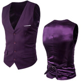Xituodai Purple Suit Vest Men 2022 Spring New Slim Fit Sleeveless Vest Waistcoat Mens Formal Business Wedding Dress Vests Chaleco Hombre