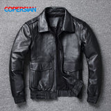 Xituodai 2022 New Plus Size 8XL Men&#39;s winter Leather Jacket Men Classic A2 Cowhide Coat Genuine Leather Jacket Quality