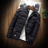 Xituodai Winter Jacket Men 2022 Men&#39;s New Casual Thicken Warm Cotton Jacket Slim Clothes Youth Soild Jacket Men&#39;s Wear