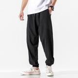 Xituodai 2022 Men Cotton Linen Jogger Trousers Streetwear Casual Man Harem Pants Solid Color Cargo Pants Oversized Men&#39;s Clothing