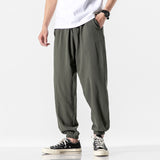 Xituodai 2022 Men Cotton Linen Jogger Trousers Streetwear Casual Man Harem Pants Solid Color Cargo Pants Oversized Men&#39;s Clothing