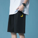 Xituodai Summer Embroidery Men Oversized Shorts 2022 Korean Men Women High Waists Shorts Cotton Male Casual Sport Short Pants