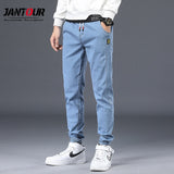 Xituodai Spring Summer Men&#39;s Jeans Cotton Denim Hip Hop Slack Bottom Joggers Streetwear Skinny Blue Pants Hombre Harem Trousers Men M-4XL