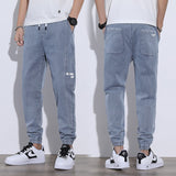 Xituodai Spring Summer Men&#39;s Jeans Cotton Denim Hip Hop Slack Bottom Joggers Streetwear Skinny Blue Pants Hombre Harem Trousers Men M-4XL
