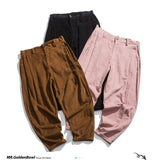 Xituodai Men&#39;s Corduroy Harem Pants 2022 Fashion Spring Oversize Man Jogger Pants Mens Solid Black Sweatpants Men TechwearTrousers