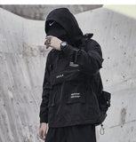 Xituodai 11 BYBB&#39;S DARK Dark Cargo Jackets Coats Streetwear Tactical Function Pullover Harajuku Multi-pocket Hoody Windbreaker Coats
