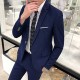 Xituodai Blazers Pants Vest 3 Pieces Sets / Fashion Men&#39;s Casual Boutique Business Wedding Groomsmen Suit Jacket Coat Trousers Waistcoat