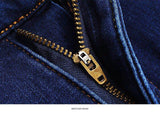 Xituodai 2022 Winter New Men&#39;s Warm Jeans Business Casual Elasticity Thick Slim Denim Pants Brand Trousers Black Plus Size 40 42