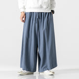 Xituodai Baggy Casual Men&#39;s Wide Leg Pants 2022 Korean Draped Cotton Men Solid Color Trousers Spring Streetwear Oversize Man Pants