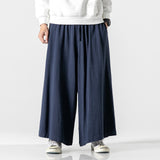 Xituodai Baggy Casual Men&#39;s Wide Leg Pants 2022 Korean Draped Cotton Men Solid Color Trousers Spring Streetwear Oversize Man Pants