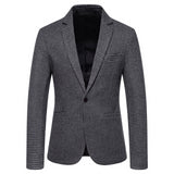 Xituodai Fall and Winter Men Slim Fit Blazer Jacket Fashion Solid Mens Suit Jacket Wedding Dress Coat Casual Business Male Suit Coat 4XL