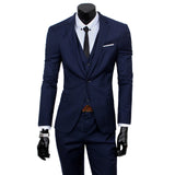 Xituodai 2022 New Men Suits One-Buckle Brand Suits Jacket Formal Dress Men Suit Set Men Wedding Suits Groom Tuxedos (Jacket+Pants+Vest)