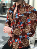 Xituodai Men&#39;s Shirt Long Sleeve Hawaiian  Social Luxury Button Up Cardigan Blouses Wholesale 2022Single Breasted Turn-down Collar Broad
