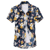 Xituodai Fashion Mens Hawaiian Shirt Male Casual Colorful Printed Beach Aloha Shirts Short Sleeve Plus Size 5XL Camisa Hawaiana Hombre