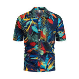 Xituodai Fashion Mens Hawaiian Shirt Male Casual Colorful Printed Beach Aloha Shirts Short Sleeve Plus Size 5XL Camisa Hawaiana Hombre