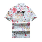 Xituodai 26 Colors Summer Fashion Mens Hawaiian Shirts Short Sleeve Button Coconut Tree Print Casual Beach Aloha Shirt Plus Size 5XL