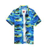 Xituodai 26 Colors Summer Fashion Mens Hawaiian Shirts Short Sleeve Button Coconut Tree Print Casual Beach Aloha Shirt Plus Size 5XL