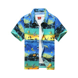 Xituodai 26 Colors Summer Fashion Mens Hawaiian Shirts Short Sleeve Button Coconut Tree Print Casual Beach Aloha Shirt Plus Size 5XL