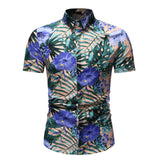 Xituodai Mens Beach Shirts Camisa Social Masculina 2022 Fashion Brand Floral Shirt Men Slim Fit Short Sleeve Hawaiian Shirt Male Chemise