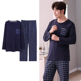 Xituodai Deer Printing Elegant Pajamas Set for Man Autumn Winter Fashion New Soft Cotton Mens Loungewear Comfortable Sleepwear for Boy