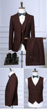 Xituodai Blazers Pants Vest Sets / 2022 Spring Autumn New Fashion Suits / Men&#39;s Casual Business Plaid 3 Piece Suit Jacket Coat Trousers