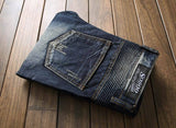 Xituodai 2022 New Men&#39;s Jeans European  American Slim Zipper Leisure Cotton Straight-tube Men&#39;s Washed Trousers Hot Sale