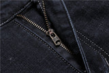 Xituodai Men&#39;s Classic Relaxed Fit Flex Jean 2022 spring autumn new Four Seasons High waist Business casual black blue denim trousers
