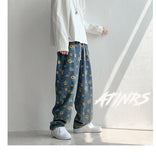 Xituodai Hip Hop Men&#39;s Graphic Printed Jeans Woman 2020 Autumn Fashion Trousers Casual Oversize Korean Streetwear Male Pants