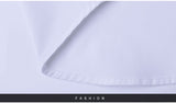 Xituodai Men Dress Shirt Fashion Long Sleeve Business Social Shirt Male Solid Color Button Down Collar Plus Size Work White Black Shirt