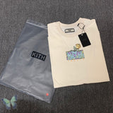 Xituodai Kith Box Logo T-shirt Casual Men Women 1:1 Best Quality Kith T Shirt Floral Print 2021 Summer Daily Men Tops