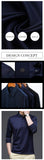 Xituodai New Fashion Solid Polo Shirt Men Korean Fashion Clothing Long Sleeve Casual Fit Slim Man Polo Shirt Button Collar Tops