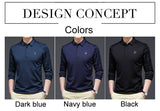 Xituodai New Fashion Solid Polo Shirt Men Korean Fashion Clothing Long Sleeve Casual Fit Slim Man Polo Shirt Button Collar Tops