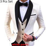 Xituodai Suit Vest Pants 3 Pcs Set / 2022 Fashion New Men&#39;s Casual Boutique Business Wedding Suits Blazers Jacket Coat Trousers Waistcoat