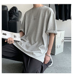Xituodai Men&#39;s Casual Oversized T shirts Cotton Short Sleeve T-shirt 2022 Man Women Basic Tops  Korean Solid 17 Colors Tees Tshirt