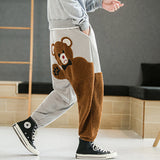 Xituodai 2022 Fashion Men&#39;s Bear Embroidery Cotton Harem Pants Casual Oversize Men Jogger Trousers Man  Cargo Sweatpants