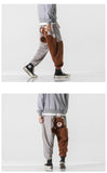 Xituodai 2022 Fashion Men&#39;s Bear Embroidery Cotton Harem Pants Casual Oversize Men Jogger Trousers Man  Cargo Sweatpants