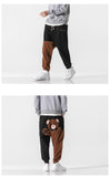 Xituodai 2022 Fashion Men&#39;s Bear Embroidery Cotton Harem Pants Casual Oversize Men Jogger Trousers Man  Cargo Sweatpants