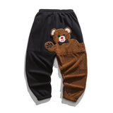 Xituodai 2022 Fashion Men&#39;s Bear Embroidery Cotton Harem Pants Casual Oversize Men Jogger Trousers Man  Cargo Sweatpants