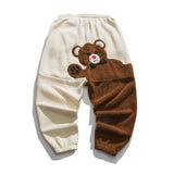 Xituodai 2022 Fashion Men&#39;s Bear Embroidery Cotton Harem Pants Casual Oversize Men Jogger Trousers Man  Cargo Sweatpants