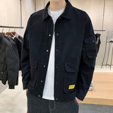 Xituodai trendy mens fashion mens summer outfits dope outfits mens street style mens spring fashion aesthetic outfits mMen&#39;s Casual Clothes Spring Autumn Coat Korean Fashion Tooling Men Jacket 2022 New Streetwear Hip Hop Jackets Military Factory