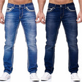 Xituodai Straight Jeans Men High Waist Jean Spring Summer Boyfriend Jeans Streetwear Skinny Cacual Designer Long Denim Pants Trousers
