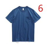 Xituodai Short-sleeved t-shirt men&#39;s middle-aged round neck ice silk half-sleeved silk t-shirt bottoming shirt