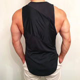 Xituodai NEW Bodybuilding Sporty Tank Tops Men Gyms Fitness Workout Sleeveless Shirt Male Stringer Singlet Summer Casual Loose Undershirt