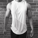 Xituodai NEW Bodybuilding Sporty Tank Tops Men Gyms Fitness Workout Sleeveless Shirt Male Stringer Singlet Summer Casual Loose Undershirt